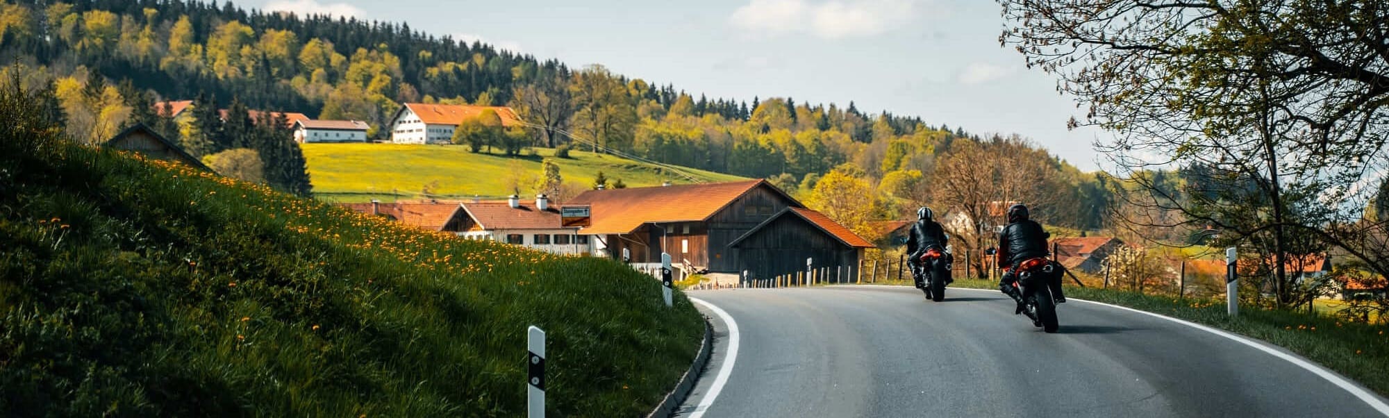 Gruppe von Motorradfahrern