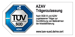 Logo TÜV Süd AZAV Trägerzulassung